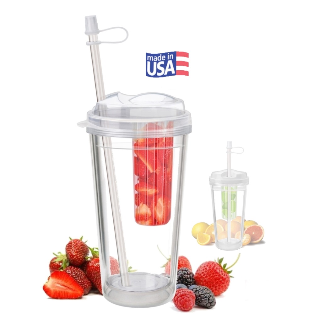 16oz - Infuser 'Take-Out' Tumbler with Berries